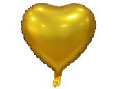 Шар фольга без рисунка 18'' сердце Золото Gold сатин ВЗ