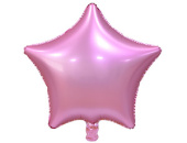 Шар фольга без рисунка 18'' звезда Розовая Pink сатин ВЗ