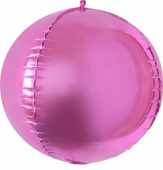 Шар Сфера 3D Bubble Бабблс 24'' металлик Розовый 61см