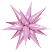 Шар фольга без рисунка фигура звезда составная 20" Светло-Розовый упаковке (воздух) BR