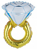 Шар фольга фигура Кольцо с бриллиантом 27" FL