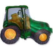 Шар фольга фигура Трактор зеленый Fm 75смх92см