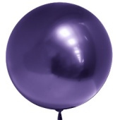 Шар Сфера 3D Bubble Бабблс 18'' металлик Фиолетовый 46см
