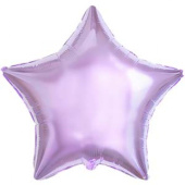 Шар фольга без рисунка 18'' звезда Сиреневая Lilac пастель Fm