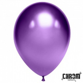 Шар латекс 12"/ДБ хром Зеркальные шары Фиолетовый (50шт)