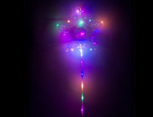 Шар Сфера 3D Bubble Бабблс LED 18" прозрачная ВЗ BOBO Звезда 46см