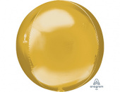 Шар фольга без рисунка Сфера 3D Bubble Бабблс Золото Gold металлик 21" США Шар фольга без рисунка Сфера 3D Bubble Бабблс Золото Gold металлик 21" США