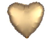Шар фольга без рисунка 18'' сердце Золото Gold сатин AG