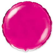 Шар фольга без рисунка 9" круг металлик Фиолетовый Purple Fm