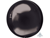 Шар Сфера 3D Bubble Бабблс 16" металлик Черная Black 40см An