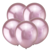 Шар латекс 12"/ВС хром Зеркальные шары Розовый Mirror Pink (50шт)
