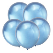 Шар латекс 12"/ВС хром Зеркальные шары Синий Mirror Blue (50шт)