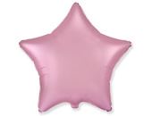 Шар фольга без рисунка 18'' звезда Розовая Pink сатин Fm