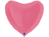 Шар фольга без рисунка 36" сердце Розовый Bubble Gum пастель GR