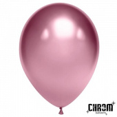 Шар латекс 12"/ДБ хром Зеркальные шары Розовый (50шт)