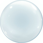 Шар фольга Сфера 3D Bubble Бабблс 32'' прозрачная FL