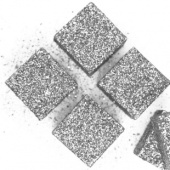 Пенопласт фигура Кубик Серебро металлик 5см (уп6)