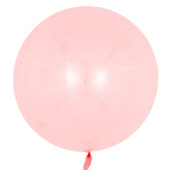 Шар фольга Сфера 3D Bubble Бабблс 18" прозрачная Красный кристалл 46см FL