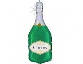 Шар фольга фигура Бутылка Шампанского CHEERS An