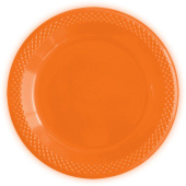 Тарелки пластик 150мм Делюкс оранжевые уп10