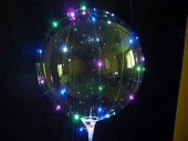 Шар Сфера 3D Bubble Бабблс LED 18'' прозрачная+палочка 70см+гирл. свет 46см