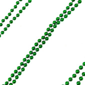 Бусы шарики 4ммх10м Темно-зеленые