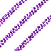 Бусы шарики 8ммх5м Фиолетовые