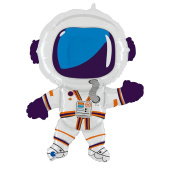 Шар фольга фигура Космонавт астронавт Счастливый 36" 91х66см GR