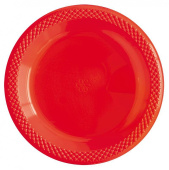 Тарелки пластик 150мм Делюкс красные уп10