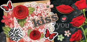 Kiss you (конверт для денег)