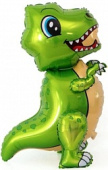 Шар фольга фигура ХОД Динозавр маленький Зеленый 30'' FL