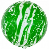 Шар фольга с рисунком Сфера 3D Bubble Бабблс 22" Мрамор Зеленый 56см
