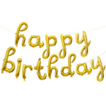 Шар фольга Буквы надпись Happy Birthday Золото упак 17 /FL Шар фольга Буквы надпись Happy Birthday Золото упак 17 /FL