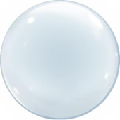 Шар фольга Сфера 3D Bubble Бабблс 9'' прозрачная FL