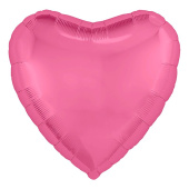 Шар фольга без рисунка 18'' сердце Розовое пион сатин AG