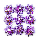 Бант Звезда 4см Сиреневый металлик (10шт) 17823/Colourful Ribbon банты Бант Звезда 4см Сиреневый металлик (10шт) 17823/Colourful Ribbon банты