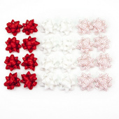 Бант Звезда 5см Красный микс (25шт) 17809/Colourful Ribbon банты Бант Звезда 5см Красный микс (25шт) 17809/Colourful Ribbon банты