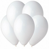 Шар латекс 05'' A50/01 пастель Белый White (100шт) Италия Шар латекс 05'' A50/01 пастель Белый White (100шт) Италия