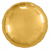 Шар фольга без рисунка 18'' круг металлик Золото AG