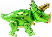 Шар фольга ХОД Динозавр Трицератопс Зеленый 36'' 91см FL