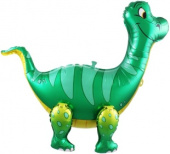 Шар фольга фигура ХОД Динозавр Брахиозавр Зеленый 25'' 64см FL