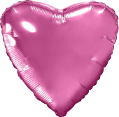 Шар фольга без рисунка 30" сердце металлик ПИОН Slim Pink Peony AG
