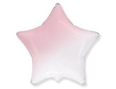Шар фольга без рисунка 32" звезда Градиент розовый Fm