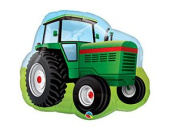 Шар фольга фигура Трактор зеленый QL 34" 86см