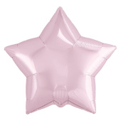 Шар фольга без рисунка 18'' звезда Нежно Розовая Pink металлик AG