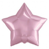 Шар фольга без рисунка 18'' звезда Розовая Pink металлик AG