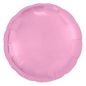 Шар фольга без рисунка 18'' круг Розовый фламинго металлик AG