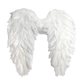 Крылья ангела перо Белые 45х43см