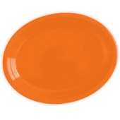 Тарелки пластик 250мм Делюкс Оранжевые уп5