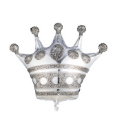Шар фольга фигура Корона серебро
